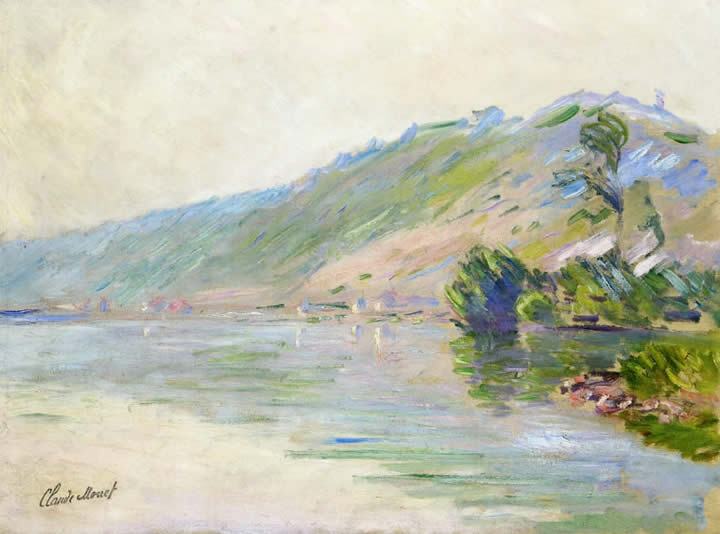 Claude Monet The Seine at Port-Villes Clear Weather